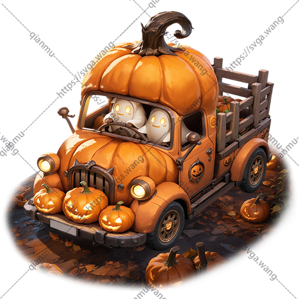 南瓜搬家车-Pumpkin moving truck